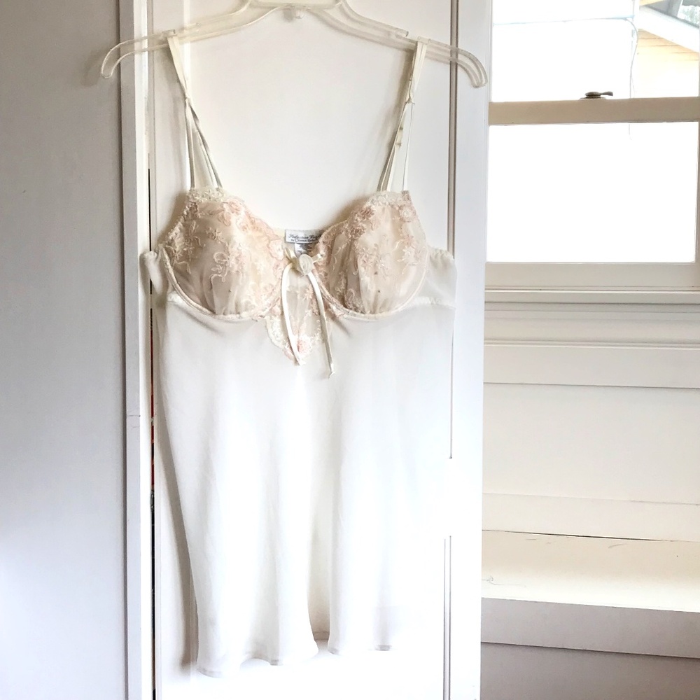 SEDUCTIVE WEAR Chemise Lace and Georgette Nightgown Size Large